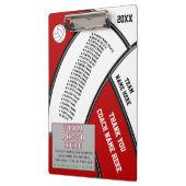 バレーボールのコーチのためのパーソナライズなギフト クリップボード (左)