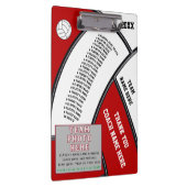 バレーボールのコーチのためのパーソナライズなギフト クリップボード (右)