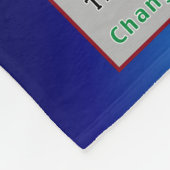 バレーボールのコーチのギフトのアイディア、写真、プレーヤーの名前 フリースブランケット (角)