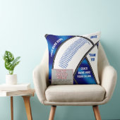 バレーボールのコーチのギフト、チーム写真、プレーヤーの名前 クッション (椅子)