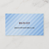 バレーボールのコーチの名刺 名刺 (裏面)