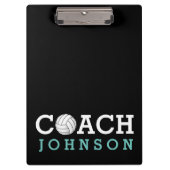 バレーボールのコーチの名前をカスタムする クリップボード (正面)