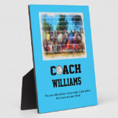 バレーボールのコーチパーソナライズされた- フォトプラーク (側面)