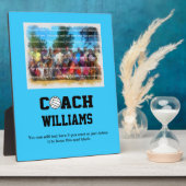 バレーボールのコーチパーソナライズされた- フォトプラーク (側面)