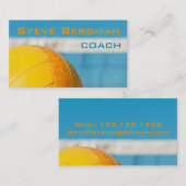 バレーボールのコーチプレーヤーのトレーナーのチームスポーツ 名刺 (正面/裏面)