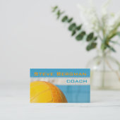 バレーボールのコーチプレーヤーのトレーナーのチームスポーツ 名刺 (スタンド正面)