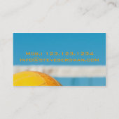 バレーボールのコーチプレーヤーのトレーナーのチームスポーツ 名刺 (裏面)