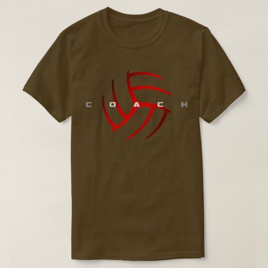 バレーボールのコーチ1 Tシャツ (デザイン正面)