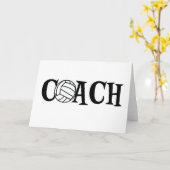 バレーボールのコーチ カード (黄色い花)