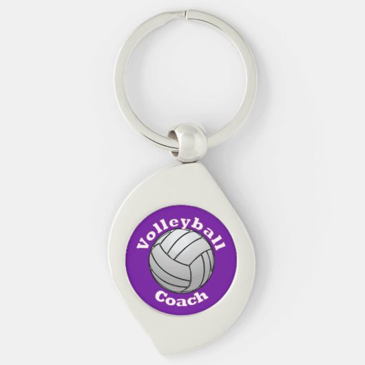 バレーボールのコーチ キーホルダー (正面)