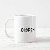 バレーボールのコーチ コーヒーマグカップ (左)