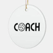 バレーボールのコーチ セラミックオーナメント (左)
