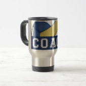 バレーボールのコーチ トラベルマグ (正面左)