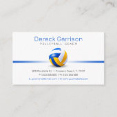 バレーボールのコーチ |トレーナーの練習レッスン 名刺 (正面)