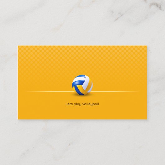 バレーボールのコーチ |トレーナーの練習レッスン 名刺 (裏面)