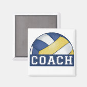 バレーボールのコーチ マグネット (正面/裏面)