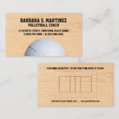 バレーボールのコーチ 名刺 (正面/裏面)