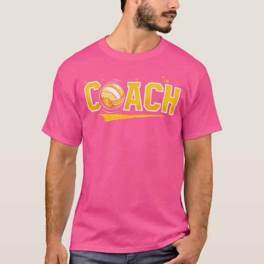 バレーボールのコーチ Tシャツ (正面)