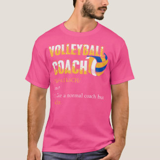 バレーボールのコーチTシャツバおもしろいレーボールの定義 Tシャツ