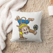 バレーボールのサル クッション (ブランケット)