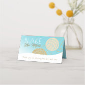 バレーボールのシーティングカード プレイスカード (裏面)