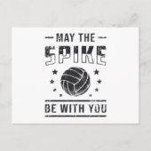 バレーボールのスパイクがあなたと一緒にレトロギフト ポストカード (正面)