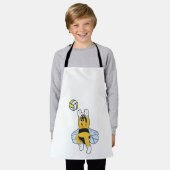 バレーボールのスポーツでミツバチ エプロン (着用した状態)