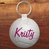 バレーボールのスポーツ名 キーホルダー (正面)