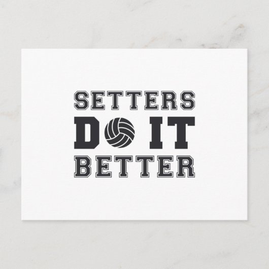 バレーボールのセッターがバレーボールのギフトを良くする ポストカード (正面)