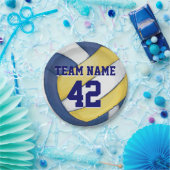 バレーボールのチーム名前および数 ペーパープレート (パーティー)