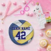 バレーボールのチーム名前および数 ペーパープレート (パーティー)