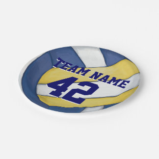 バレーボールのチーム名前および数 ペーパープレート