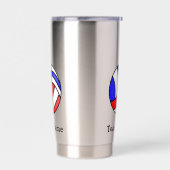 バレーボールのチーム名 保温保冷タンブラー (左面)