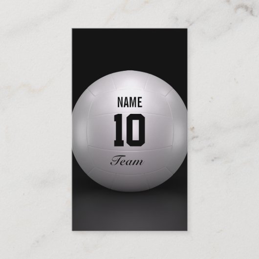 バレーボールのチーム 名刺 (正面)