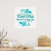 バレーボールのハッピープレイス ポスター (キッチン)