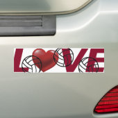 バレーボールのバンバー、アイスチェストとシクールステッカー バンパーステッカー (車上)