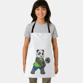 バレーボールのパンダ エプロン (インサイチュ)