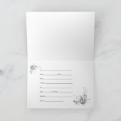 バレーボールのブライダルの招待状 招待状 (内部)