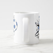 バレーボールのブレークアウト ジャンボコーヒーマグカップ (裏面)