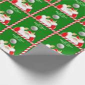 バレーボールのホリデーギフト ラッピングペーパー (角)
