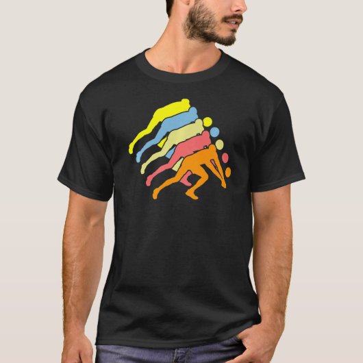 バレーボールのボールスポーツ Tシャツ (正面)