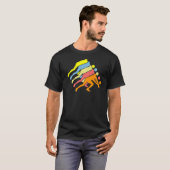 バレーボールのボールスポーツ Tシャツ (正面フル)