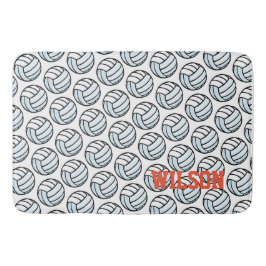 バレーボールのボールパターンスポーツデコータティーンティーンおもしろい バスマット