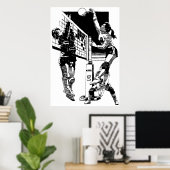 バレーボールのポスター ポスター (ホームオフィス)