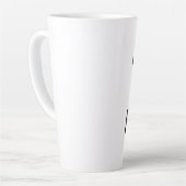 バレーボールのママ カフェラテマグ (左アングル)