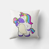 バレーボールのユニコーン クッション (裏面)