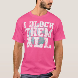 バレーボールのリベロ男性へジャージーは彼らすべてをVoブロック Tシャツ