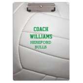 バレーボールのルックパーソナライズされた クリップボード (正面)