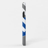 バレーボールのルール |イニシャル深い青 Case-Mate iPhoneケース (裏面/右)