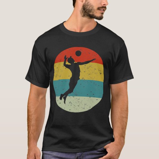 バレーボールのレトロヴィンテージ Tシャツ (正面)